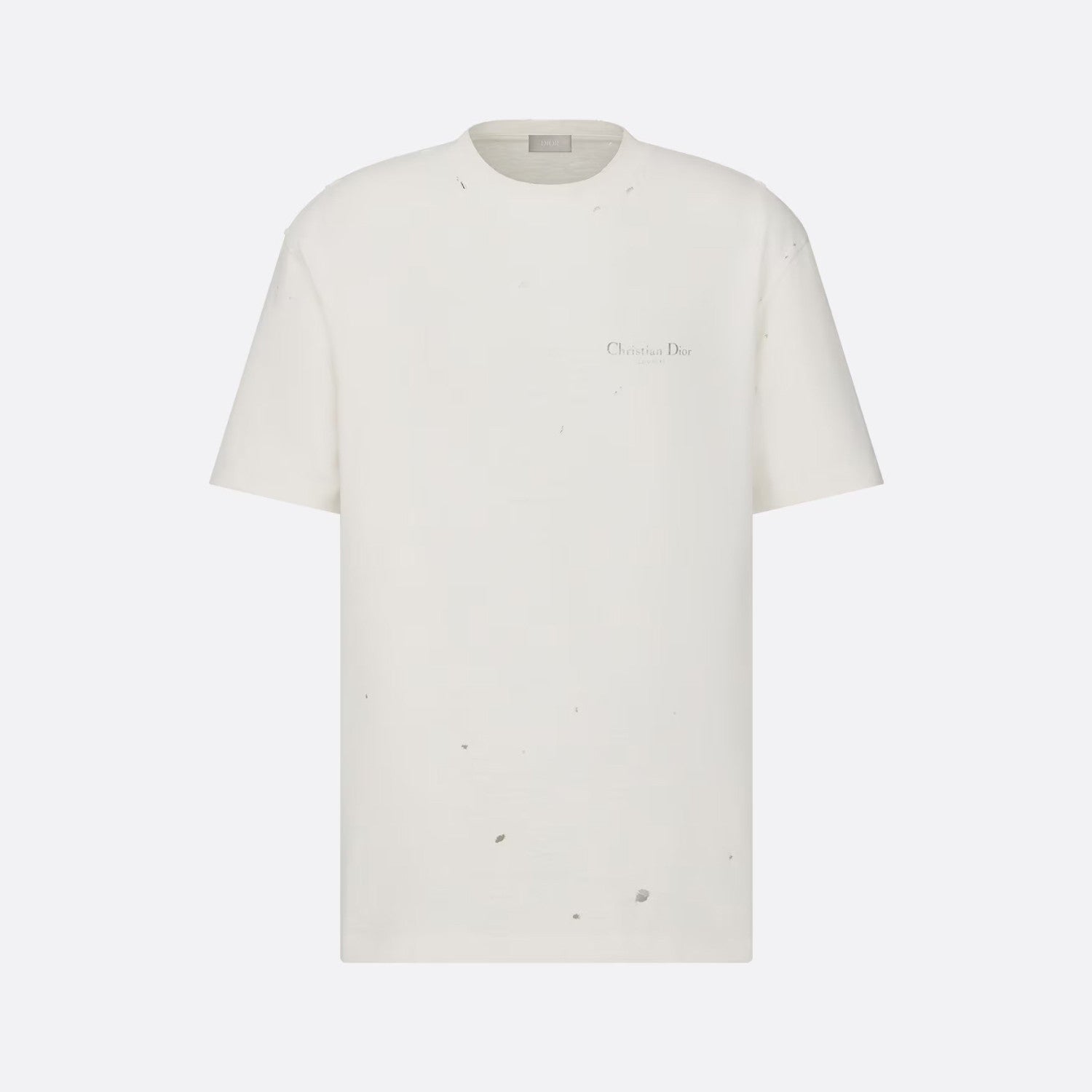 Dior Couture Relaxed-Fit T-Shirt Torn Short Sleeve Solid Colour #96329