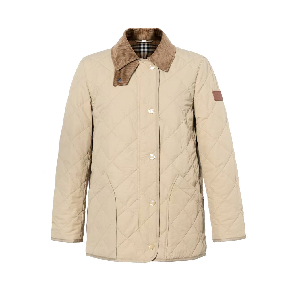 Burberry Women's Fashion Casual Solid Color Lapel Single Breasted Regular Fit Long Sleeve Jacket #79198