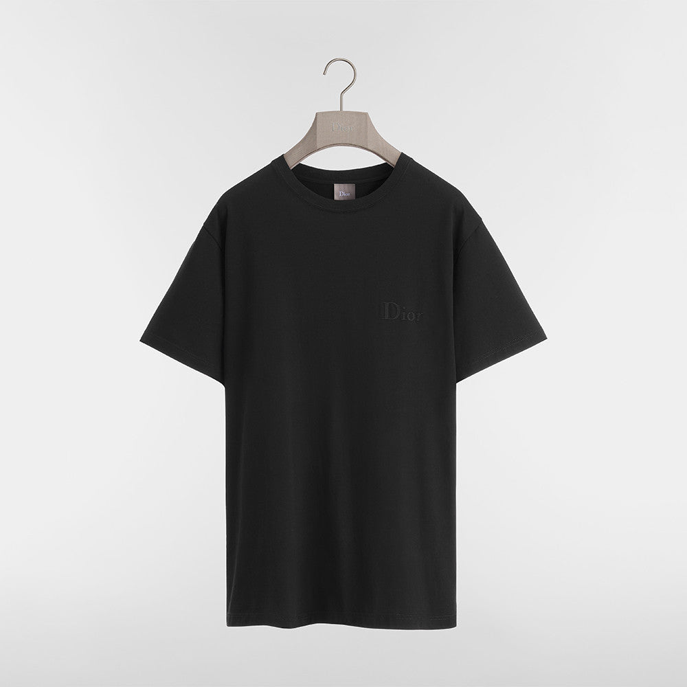 DIOR T-Shirt with Dior Embroidery Relaxed Fit Green Cotton Jersey #377387
