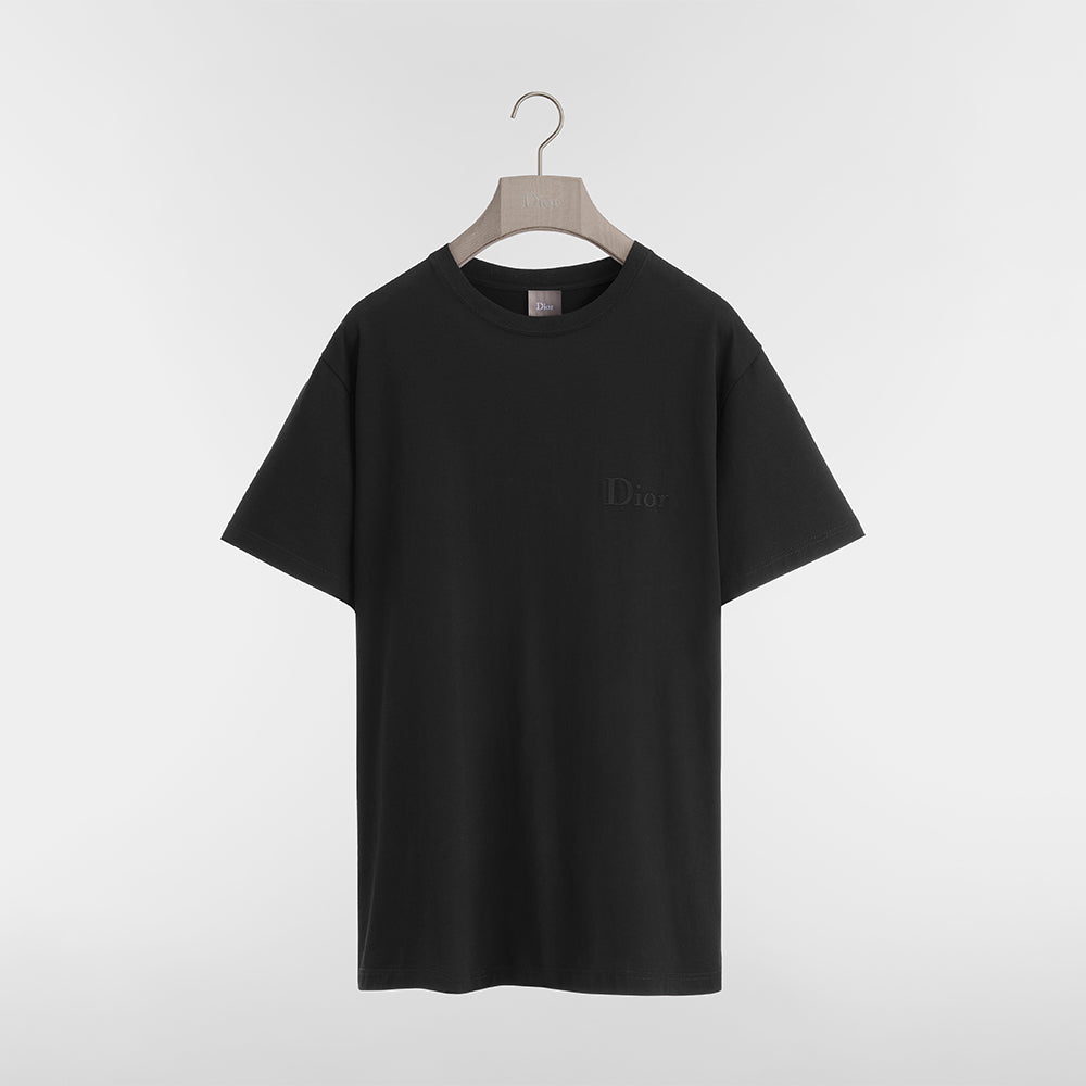 DIOR T-Shirt with Dior Embroidery Relaxed Fit Green Cotton Jersey #377387
