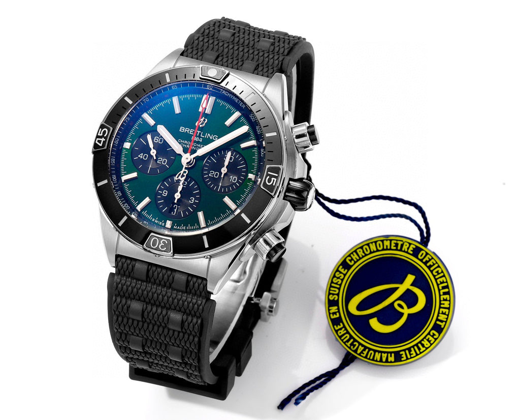 Breitling Silicone Bracelet Mechanical Watch #96675