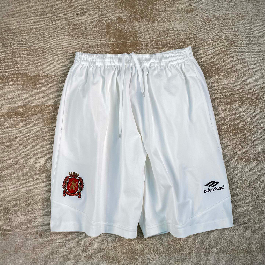Balenciaga Men's Summer Solid Color Elastic High Waist Loose Fit Casual Shorts Pants #98489