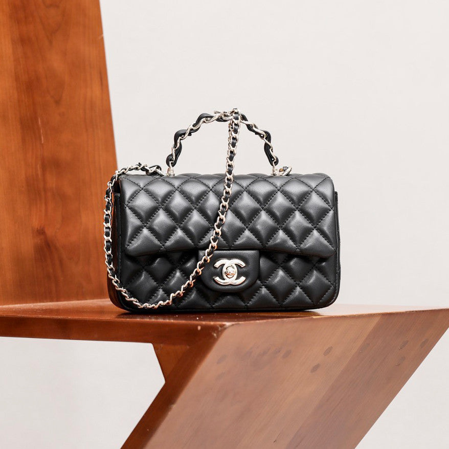 Chanel Women's Fashion Classic Solid Color Diamond Quilted Leather Pattern Chain Handbag Tote Crossbody Bag Bags #78626