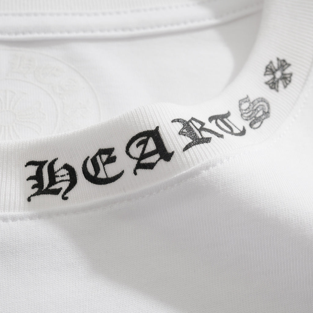 Chrome Hearts Men's Summer Solid Color Round Neck Cotton Casual Short Sleeve T-Shirt #75623