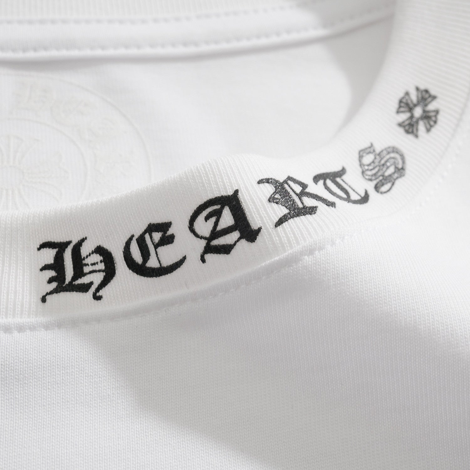 Chrome Hearts Men's Summer Solid Color Round Neck Cotton Casual Short Sleeve T-Shirt #75623
