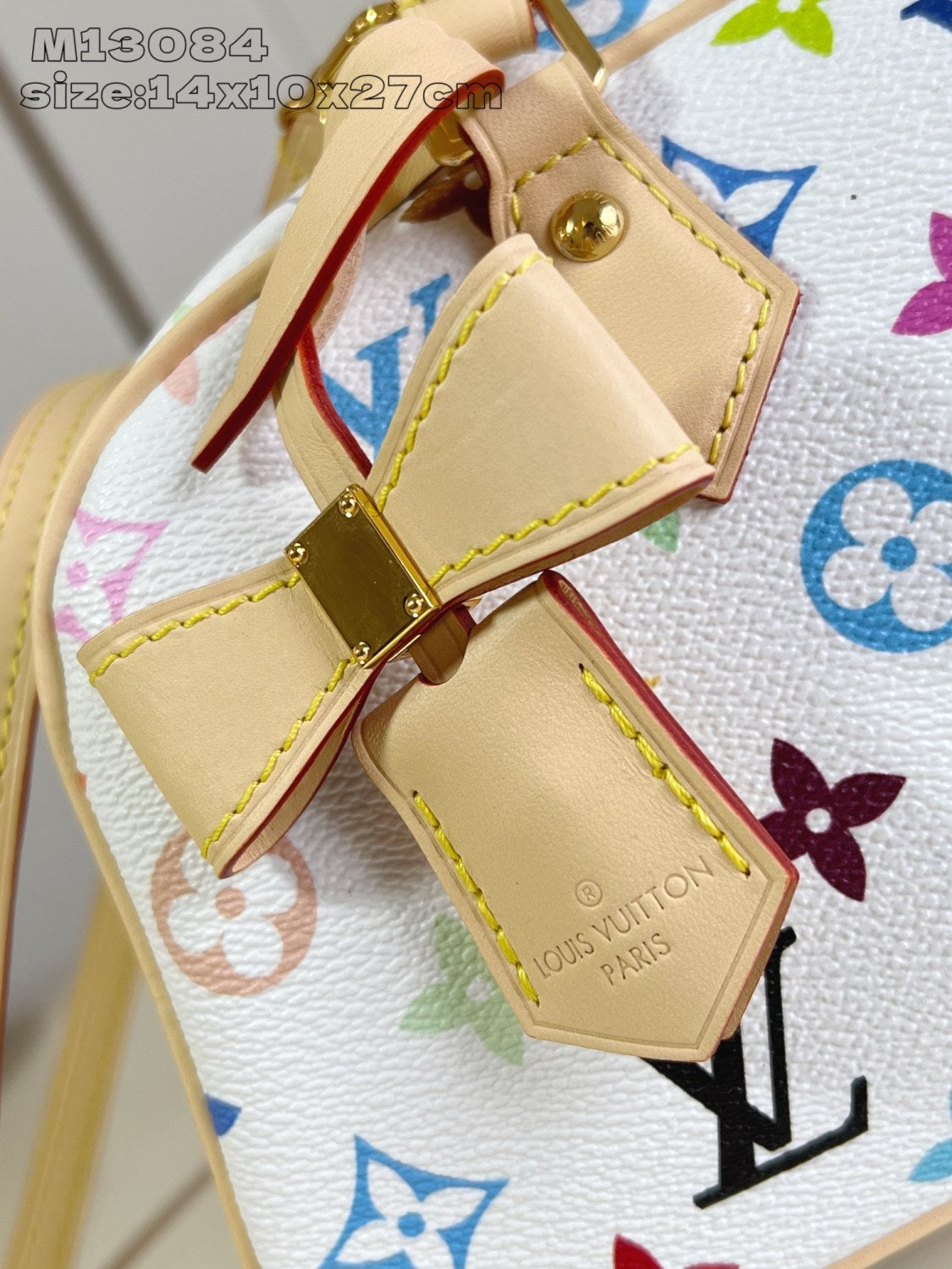 Louis Vuitton LV x TM Handbag East West Women's Removable Shoulder Strap Zipper Closure Colorful Monogram Printed Printed Coated Canvas Leather Trimmed Shoulder Crossbody Bag Bags #75437
