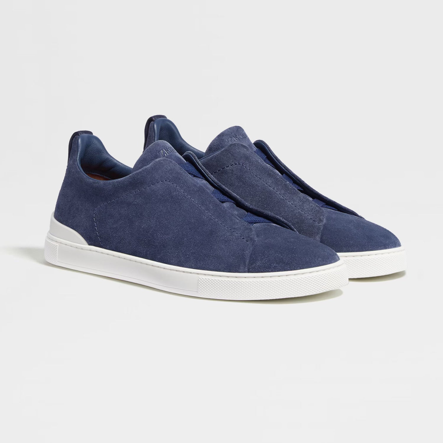 Ermenegildo Zegna Triple Stitchâ„?Men's Fall/Winter Fashion Luxury Casual Flat Low-Top Suede Loafers Shoes #79421