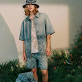 Louis Vuitton Short Sleeved Denim Jacket Denim Shorts Set Suit #94367