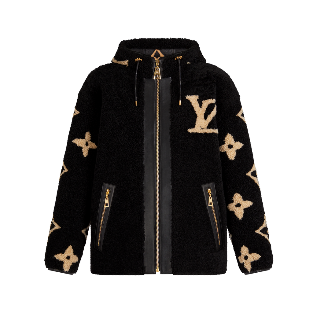 Louis Vuitton 100% Wool jacket leather coat Jacket #59269