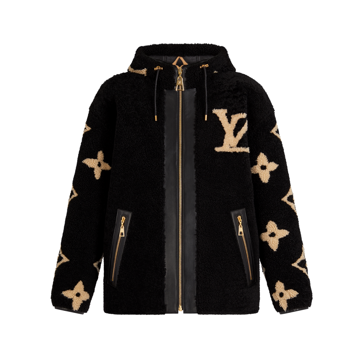 Louis Vuitton 100% Wool jacket leather coat Jacket #59269