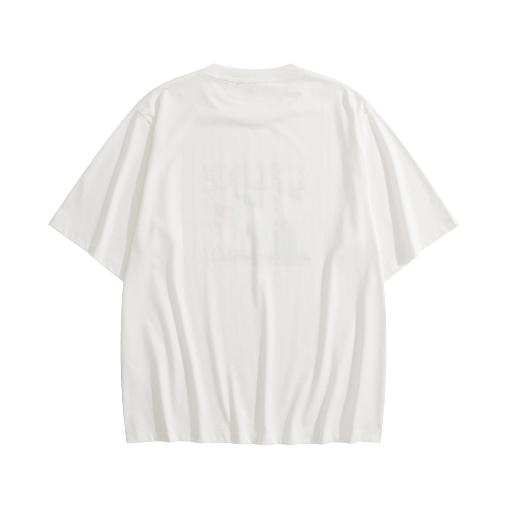 Celine Men's And Women's Summer Children's Painting Pattern Printed Round Neck Cotton Short Sleeved T-shirt #77821
