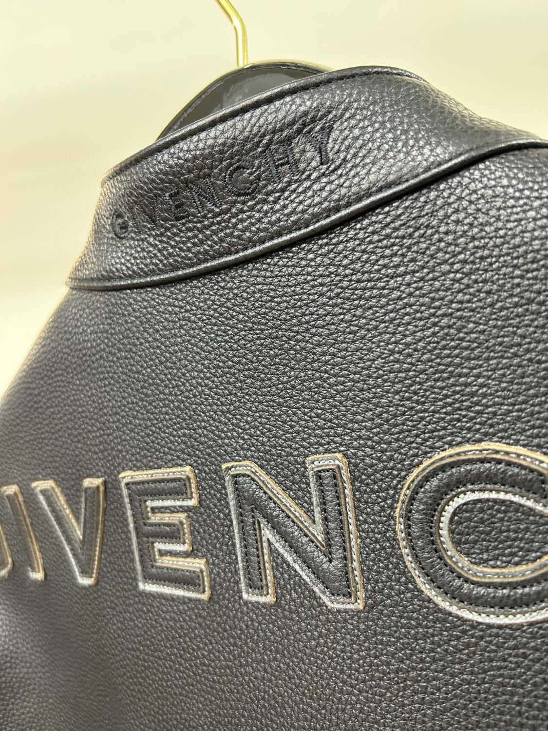 Givenchy Biker Leather Jacket Zip Up Coat #96276