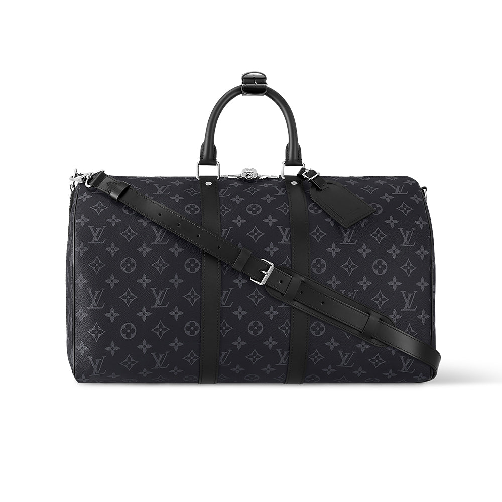LOUIS VUITTON Keepall Bandoulière 45 Monogram Eclipse Travel M40569 #335964