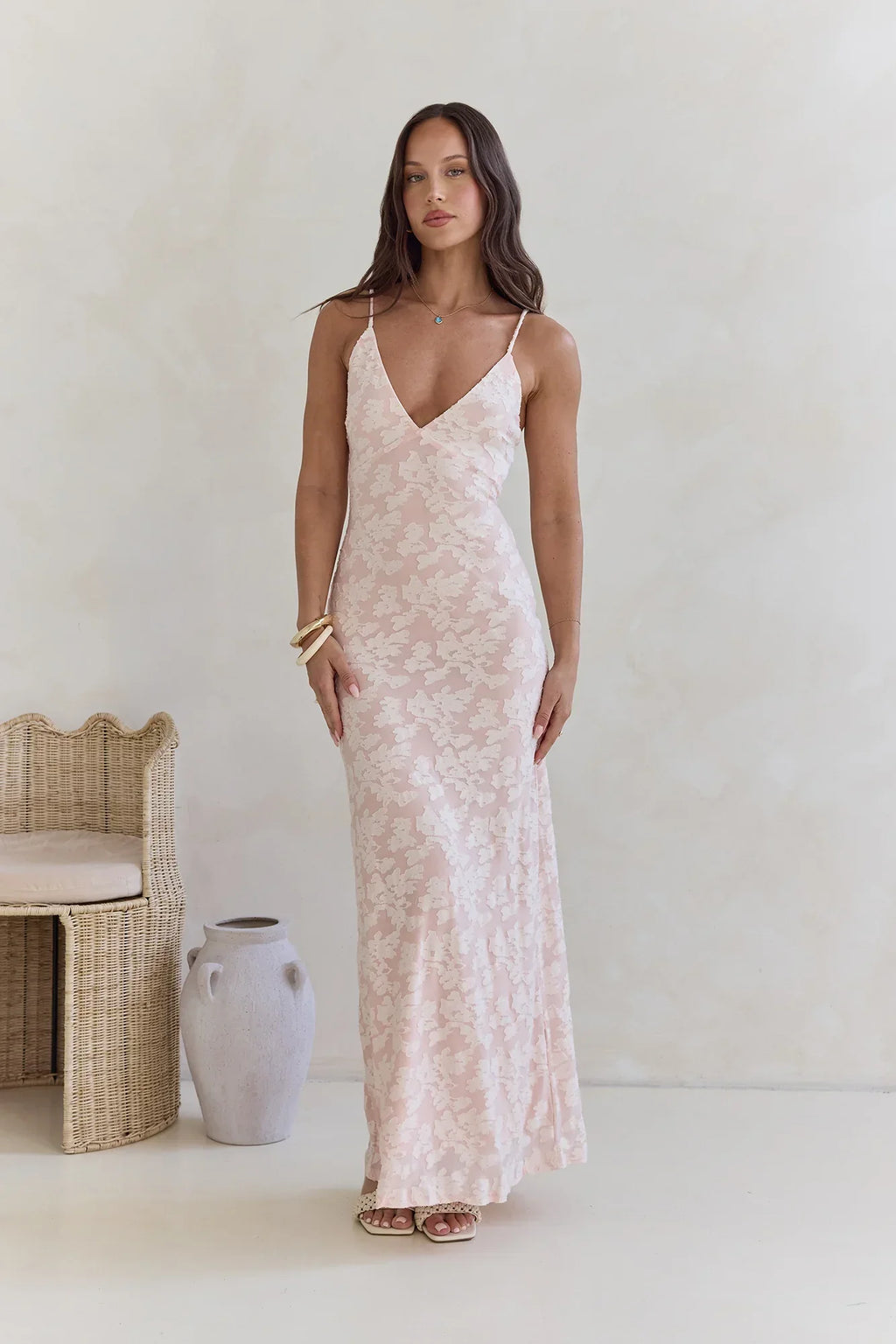 Glowing Glaze Maxi Dress Pink