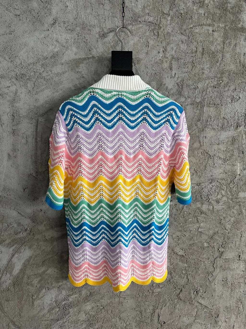 Casablanca Paris Gradient Wave Knit Shirt Shorts #336937
