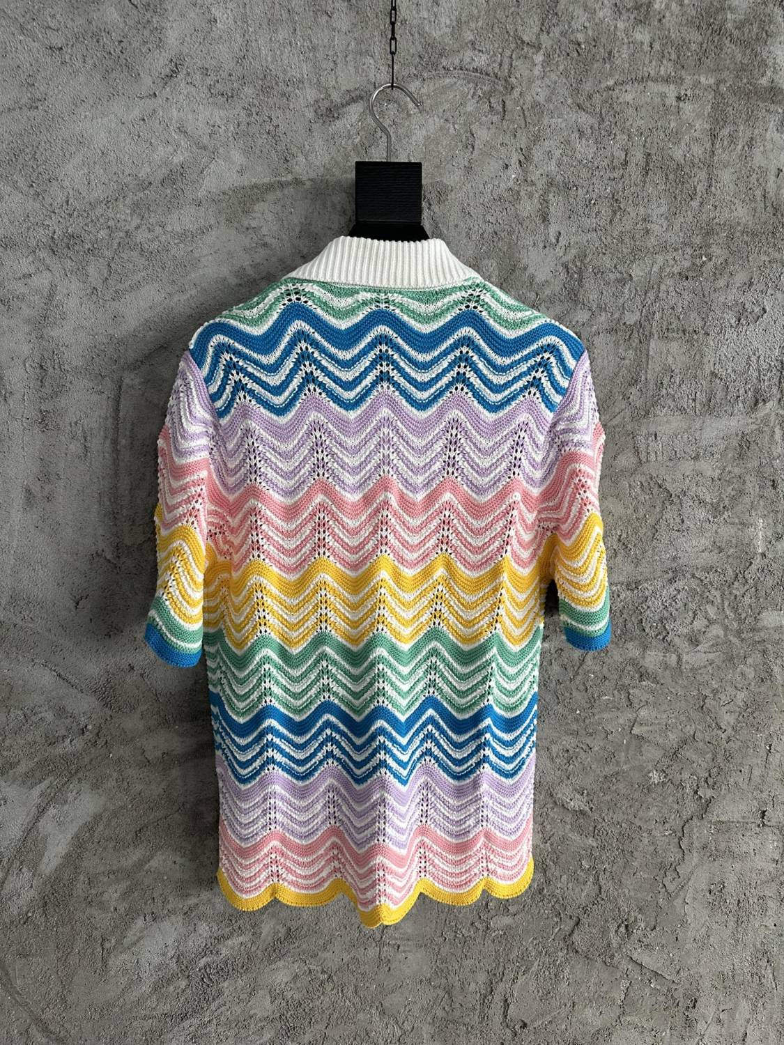 Casablanca Paris Gradient Wave Knit Shirt Shorts #336937