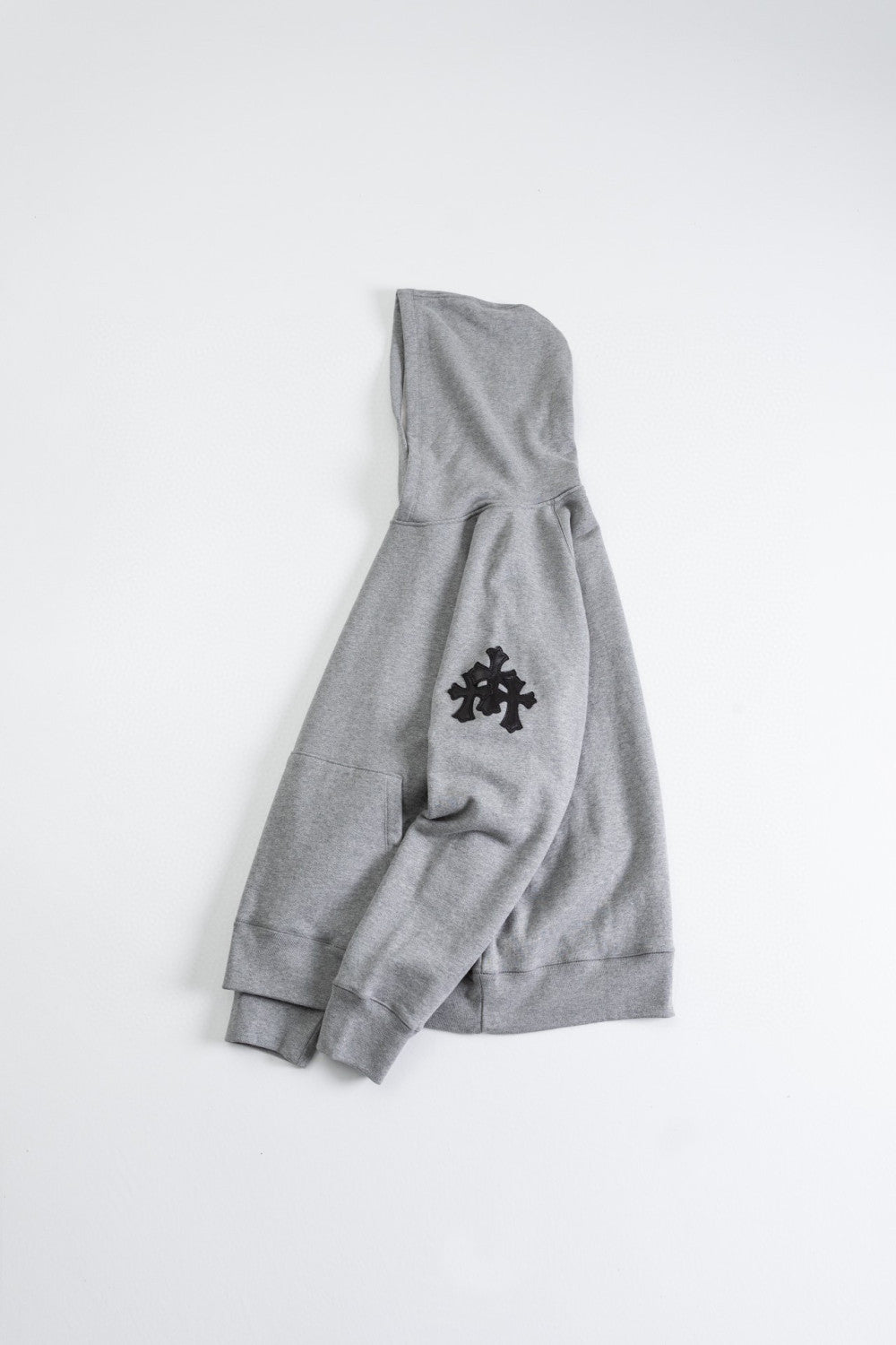 Chrome Hearts Hooded Sweatshirt Pullover Sweatpants Set Suit Grey #96679