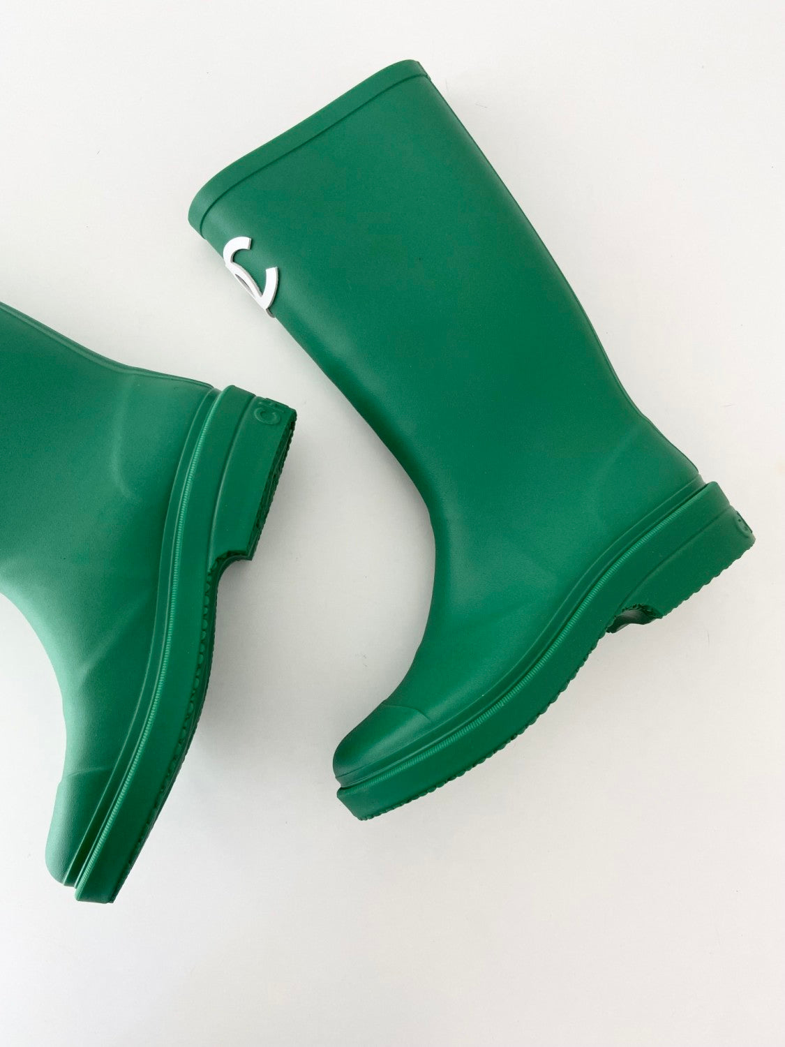 Chanel Women's And Men's Fashion Casual Solid Color Logo Round Toe Rain Boots Shoes #78513
