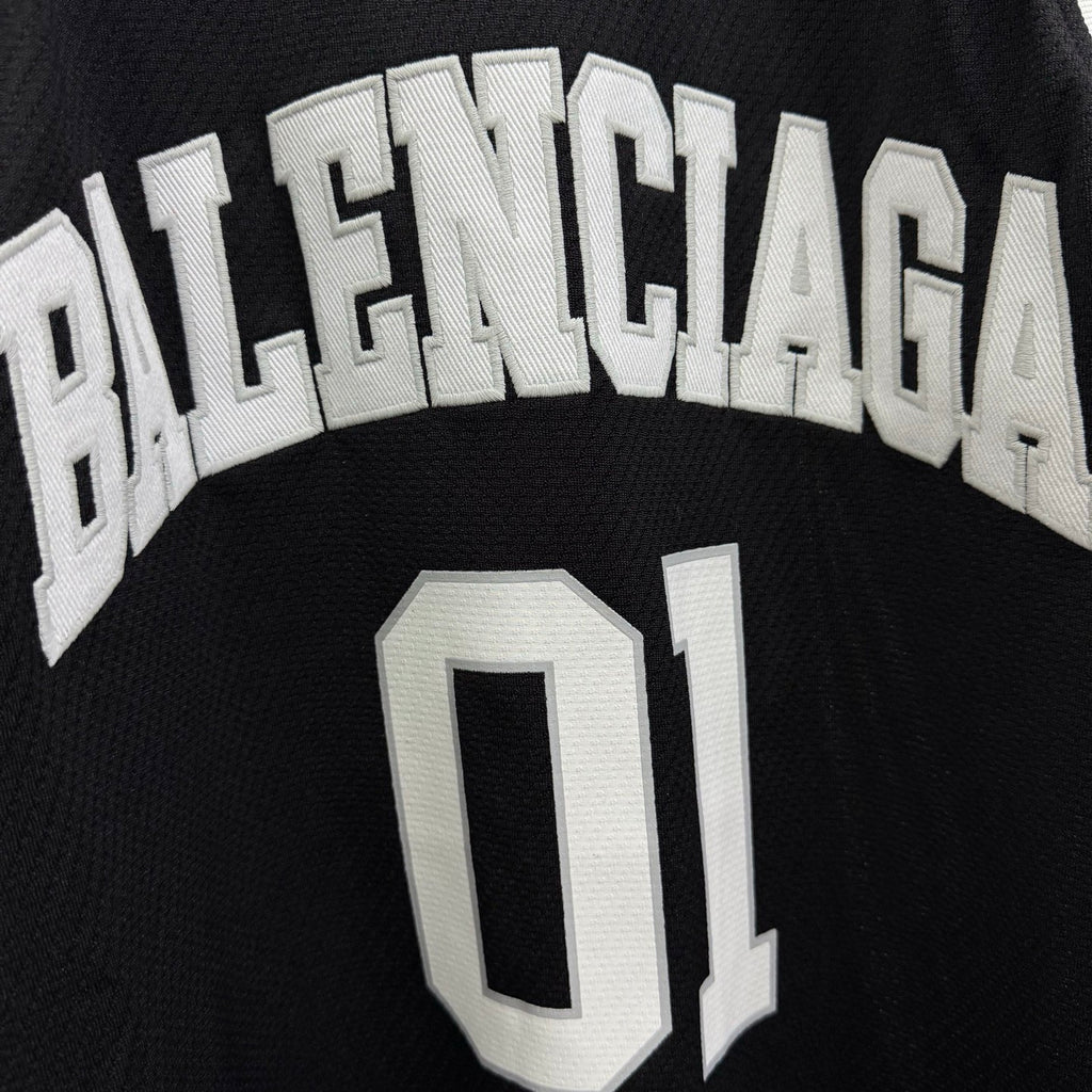 Balenciaga Men's Spring Summer Sport Mesh Plain Knit Layered Long Sleeve T-Shirt #76556