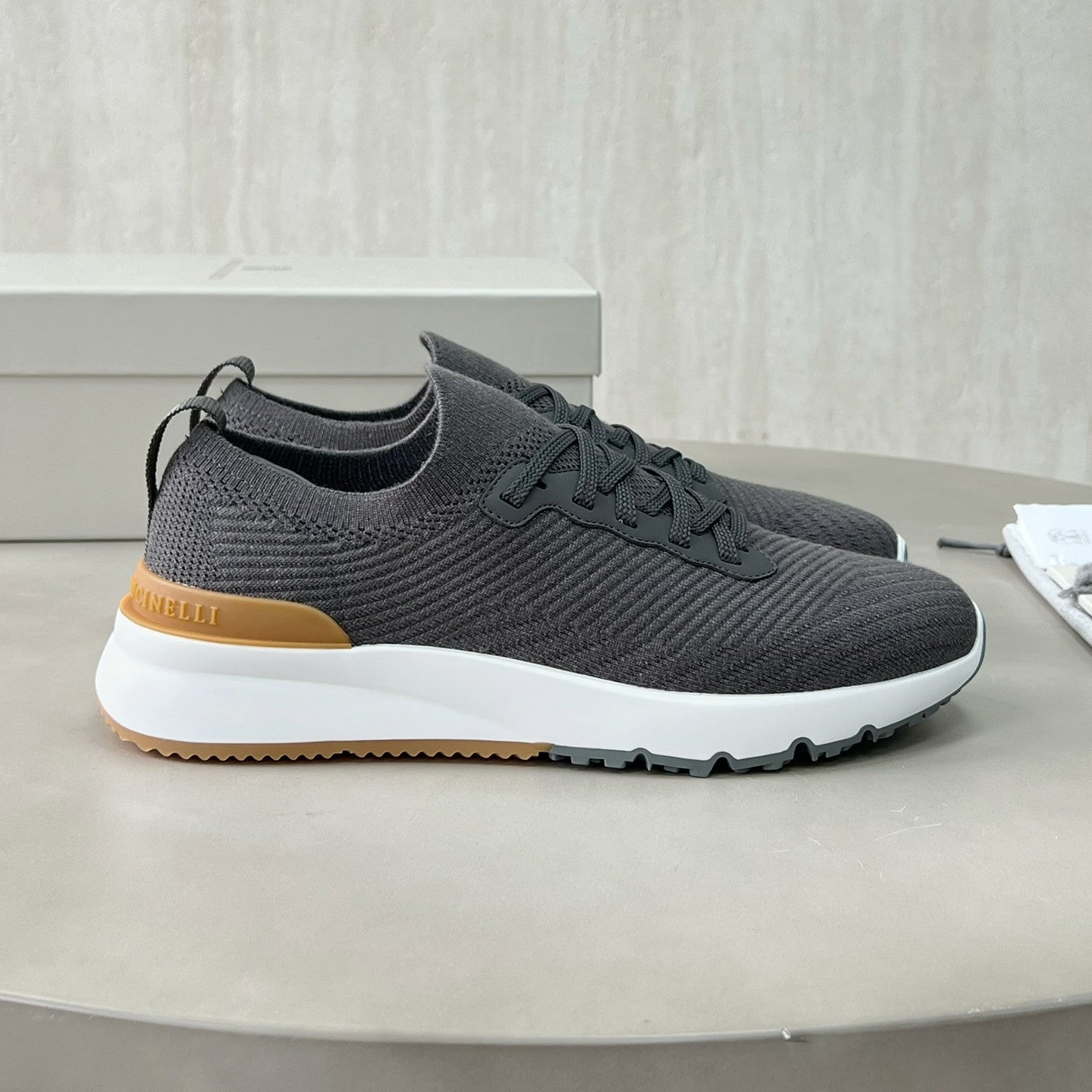 Brunello Cucinelli  Men's Spring/Fall Fashion Casual Round Toe Lace Up Low Top Flat Sole Sneakers Shoes #78959