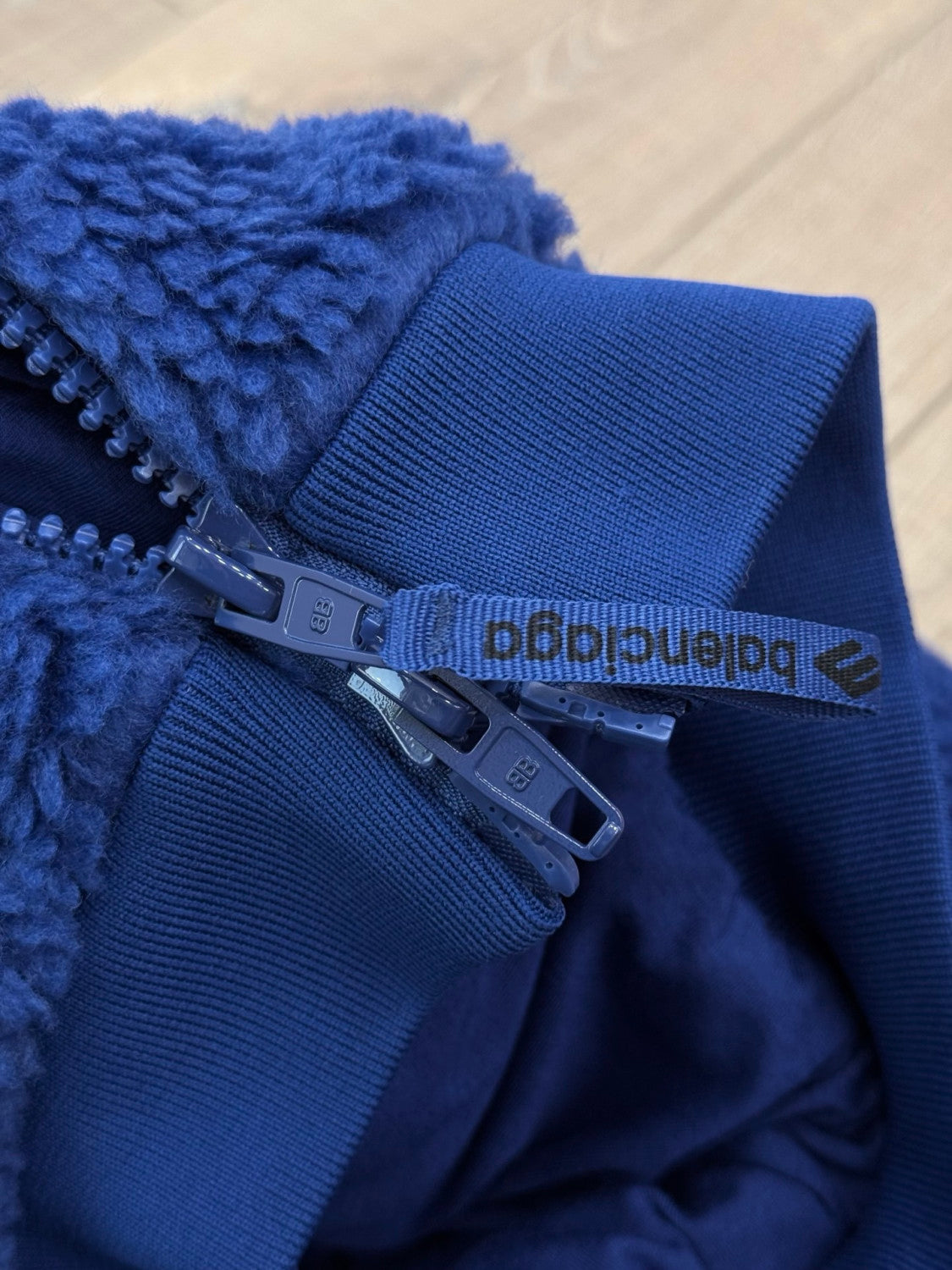 Balenciaga Men's 3b Sports Icon Ski Zip-up Jacket in Light Marine Blue #335777