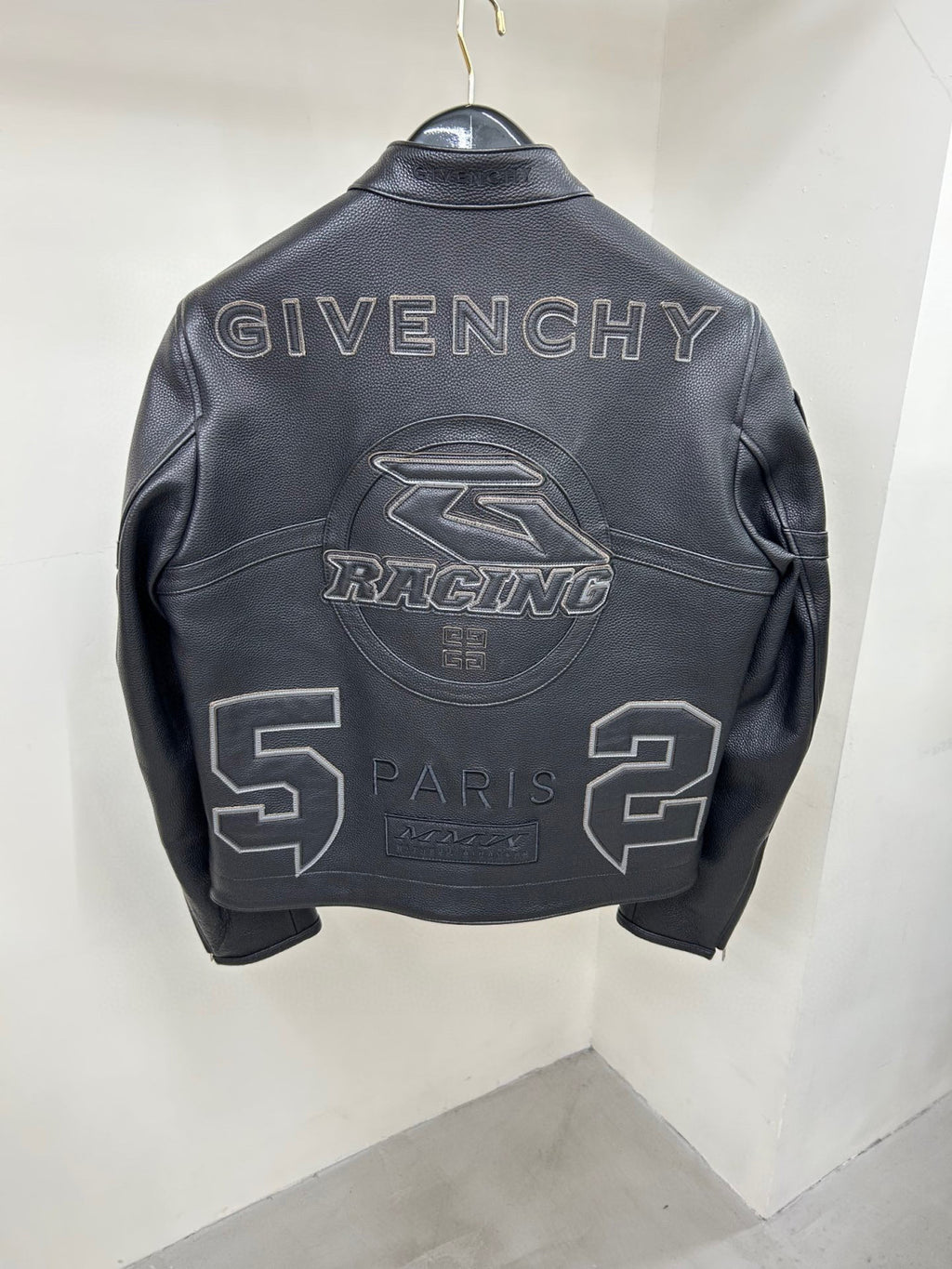 Givenchy Biker Leather Jacket Zip Up Coat #96276