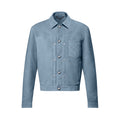 Louis Vuitton Suede Leather Type II Trucker Jacket #333592