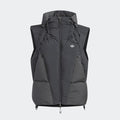 Adidas Men's and Women's Spring and Autumn Solid Color Quilted Logo Drawstring Zipper Down Vests Jacket #73672