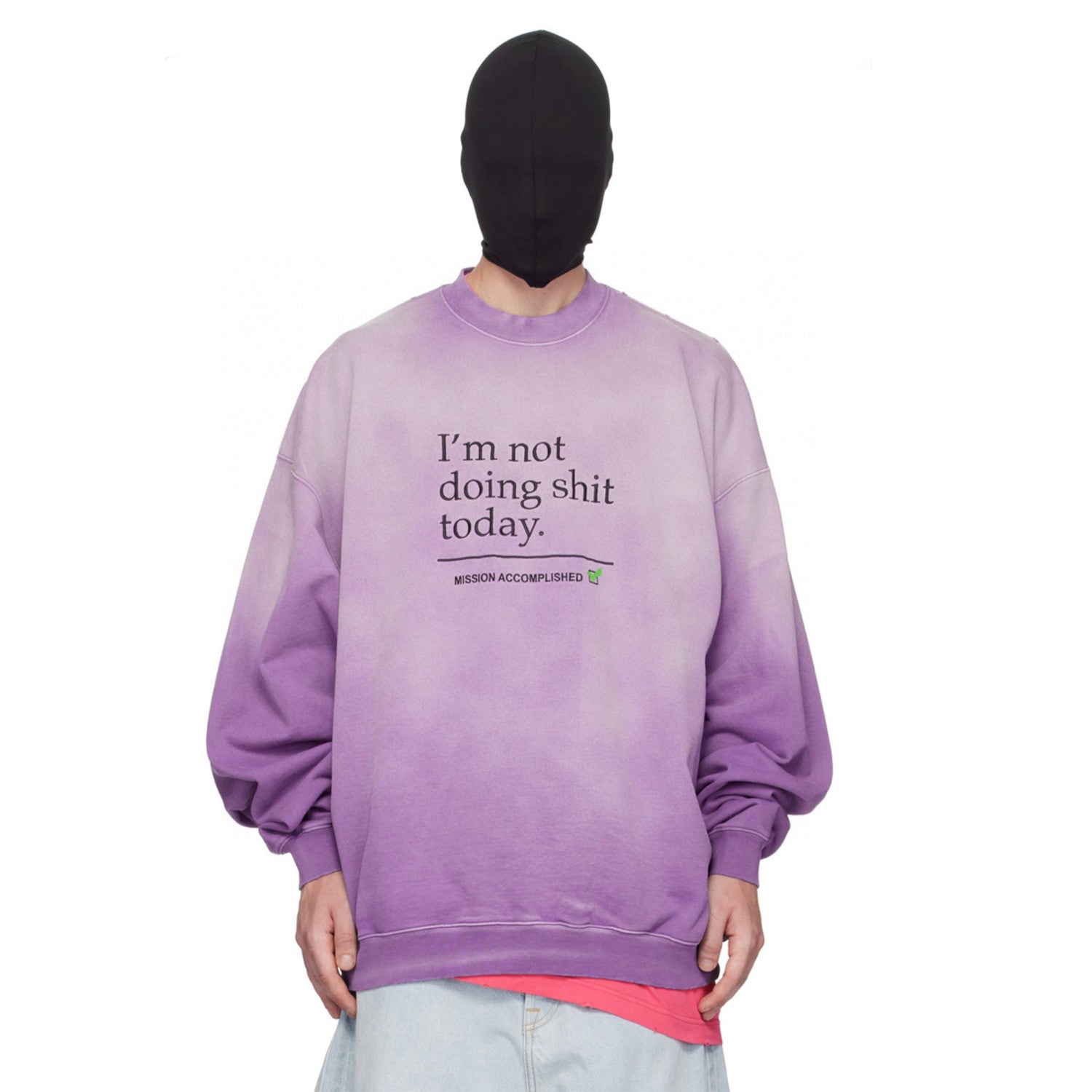 Vetements Letter Print Pullover Sweatshirt Ngvp #6725