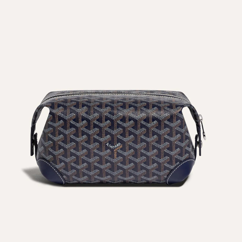 GOYARD Bowling 25 Men's and Women's Y-shaped Old-fashioned Full-print Zipper Leather Handbag Makeup Bag Bags #77132