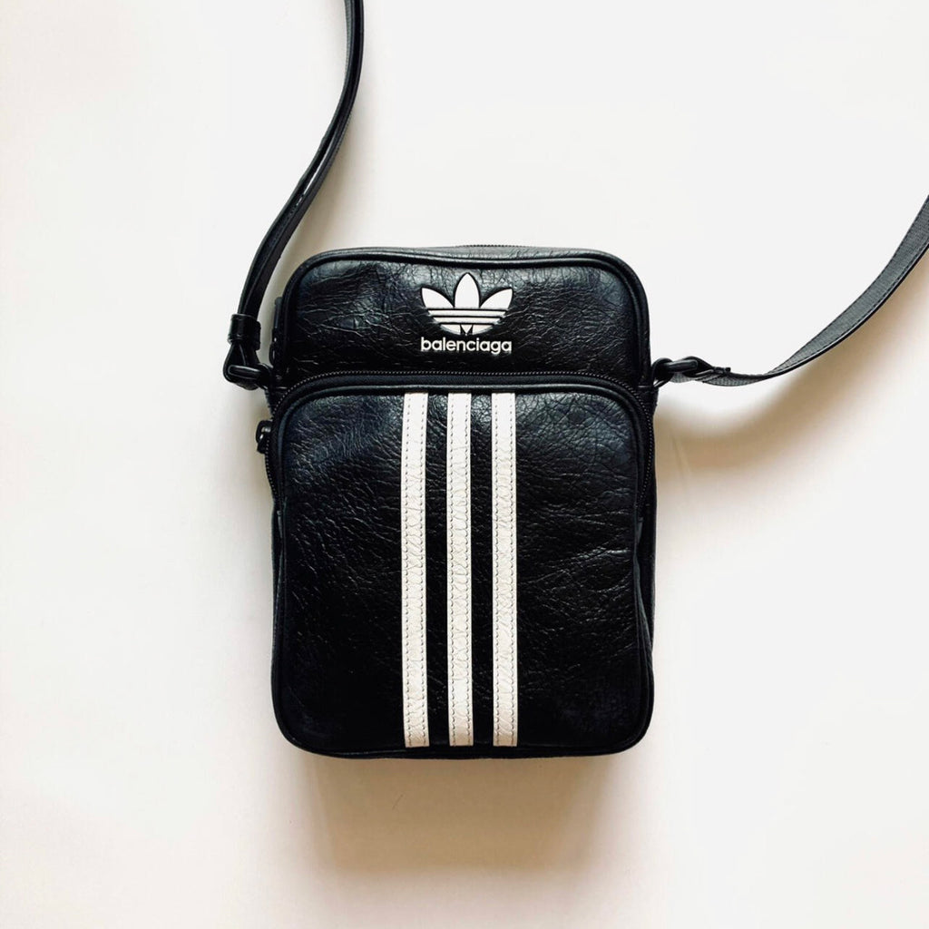 Balenciaga x Adidas Men's and Women's Unisex Fashion Casual Adjustable Strap Printed Leather Shoulder Bag Crossbody Bag Bags #78453