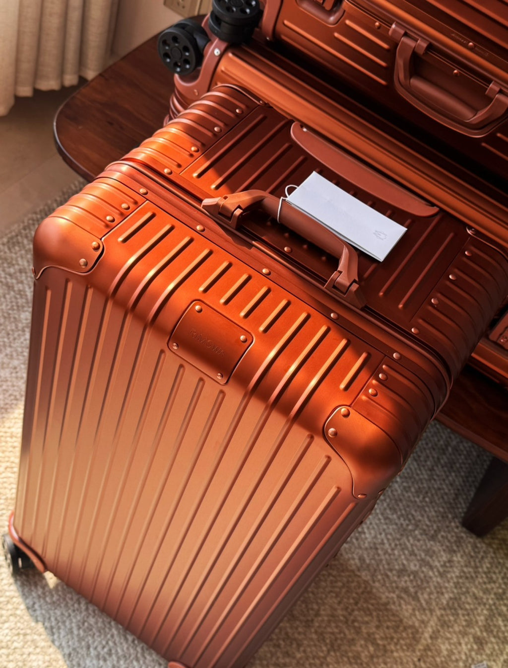 Rimowa Men's Women  Fashion Casual Solid Color Retro Adjustable Height Trolley Suitcase Luggage #78993