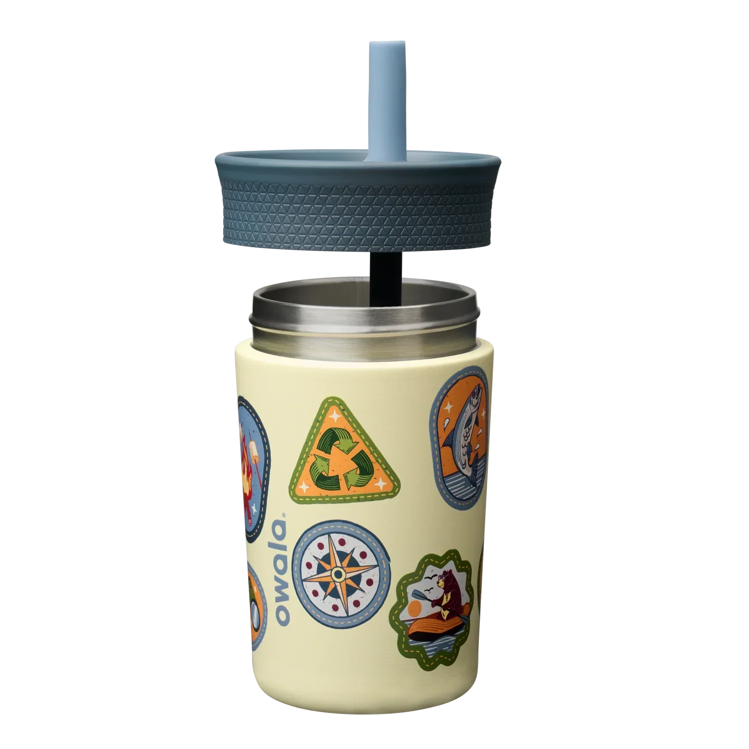 Owala Kids' Tumbler Spill resistant. Easy to clean. BPA free.