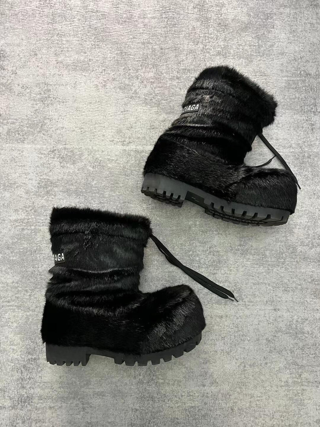 Balenciaga ALASKA Men's And Women's Fall/winter Fashion Casual Round Toe Slip On Short Snow Boots Shoes #79283