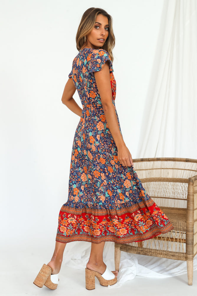 Candid Midi Dress Navy