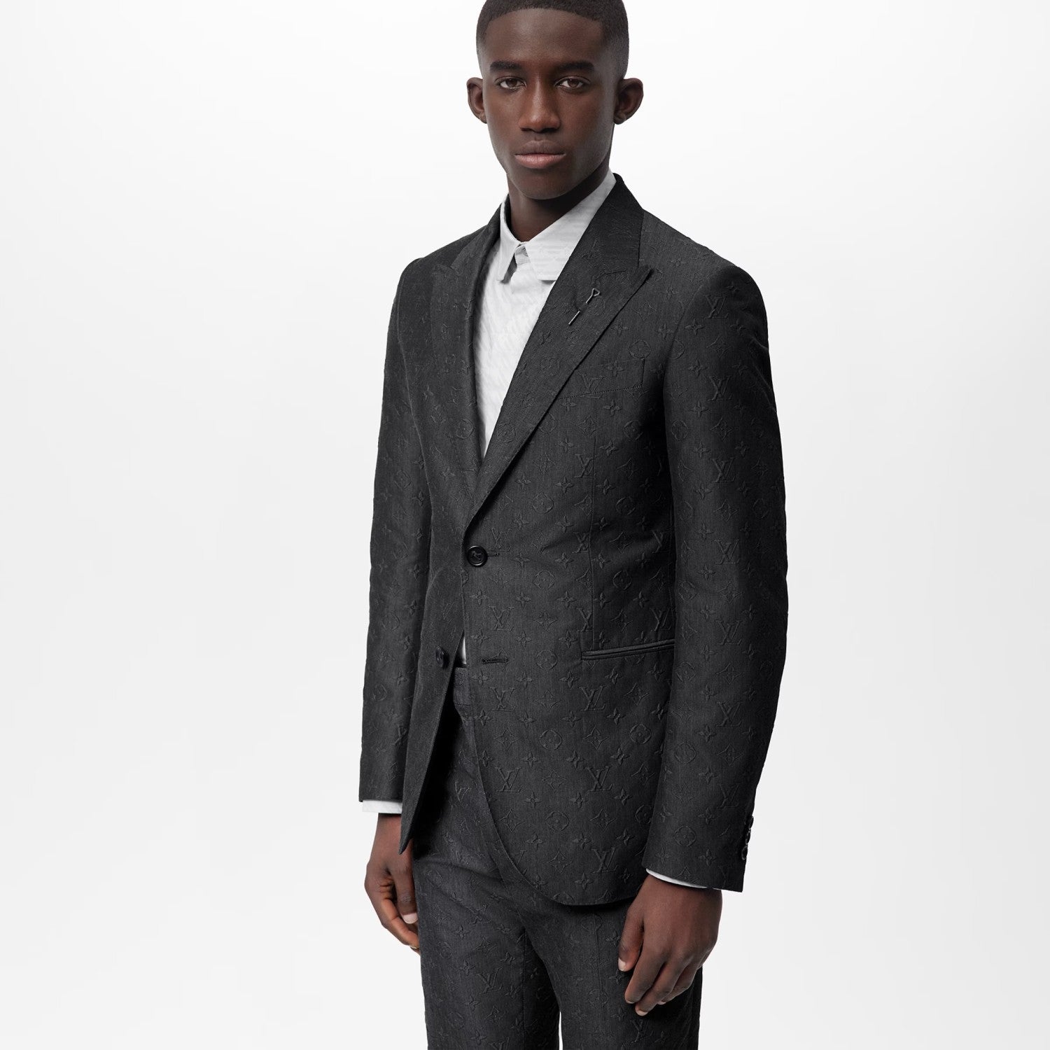 Louis Vuitton Men's Suit Jacket Long Pants Professional Dress Set #6468