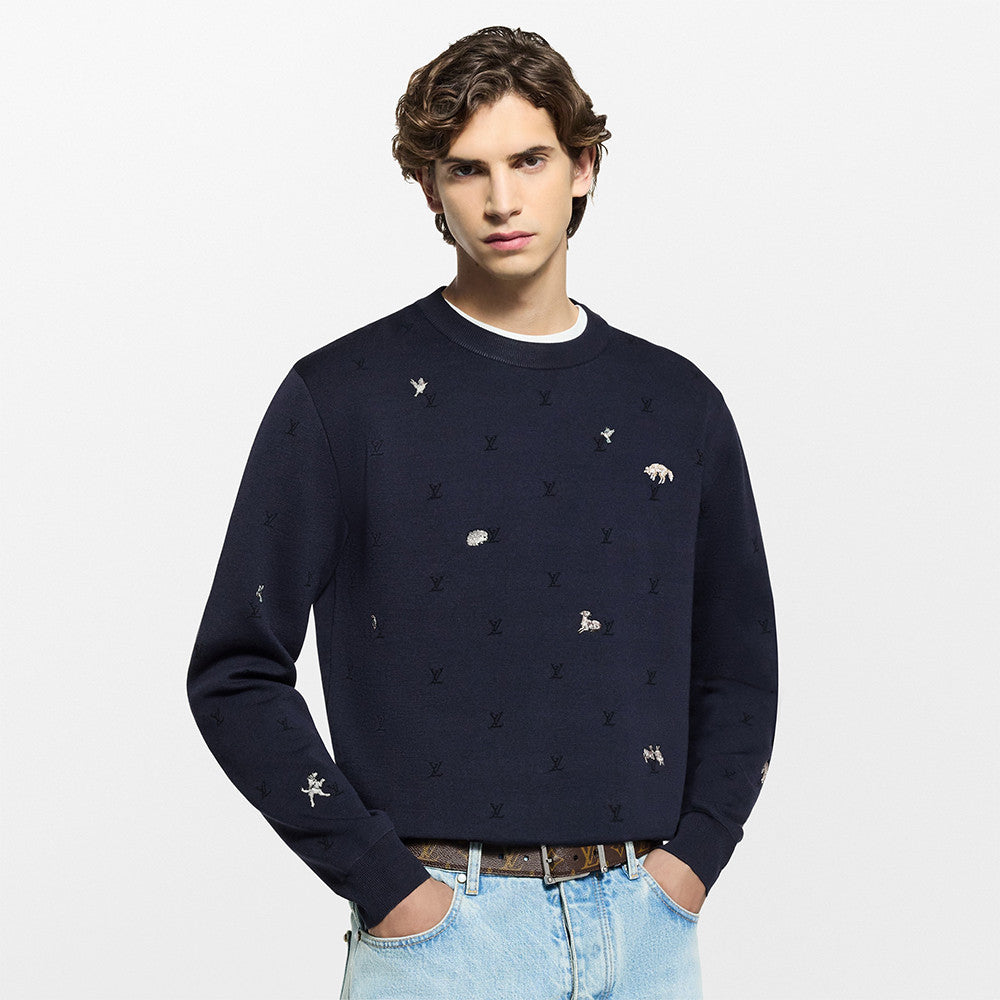 Louis Vuitton LV Blason Long-Sleeved Crewneck #335724