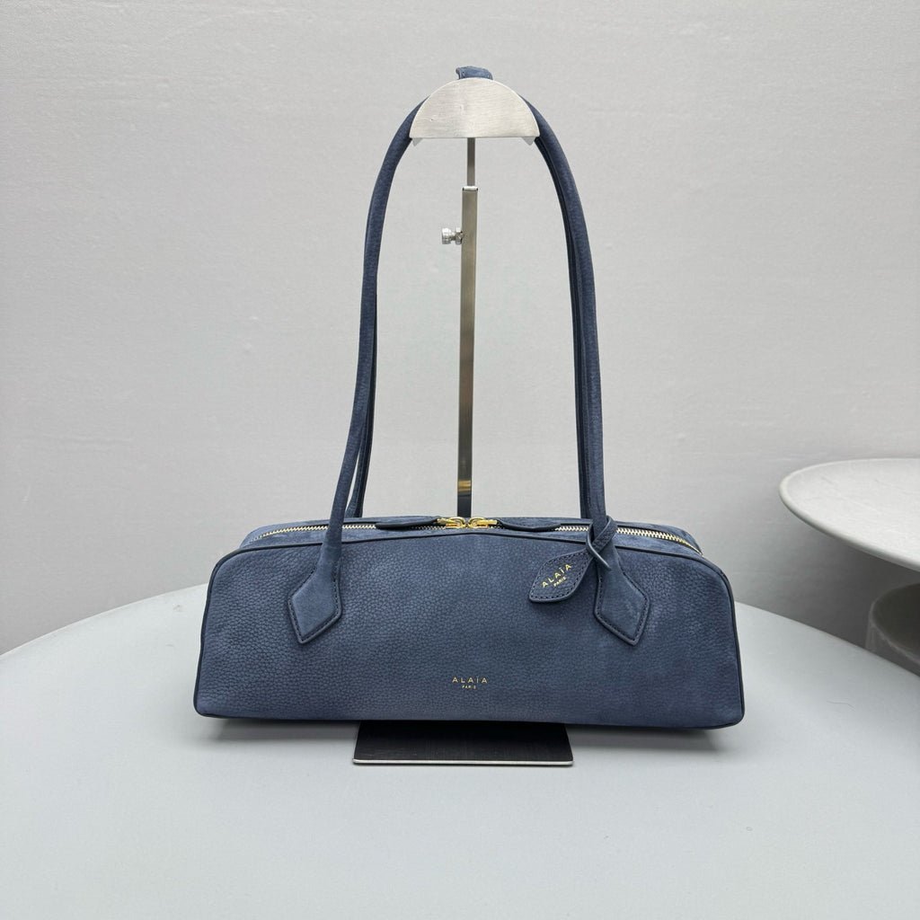 Alaia Le-Teckel Women's Suede Long Handle Handbag Solid Color Zipper Casual Shoulder Bag Bags #84181A