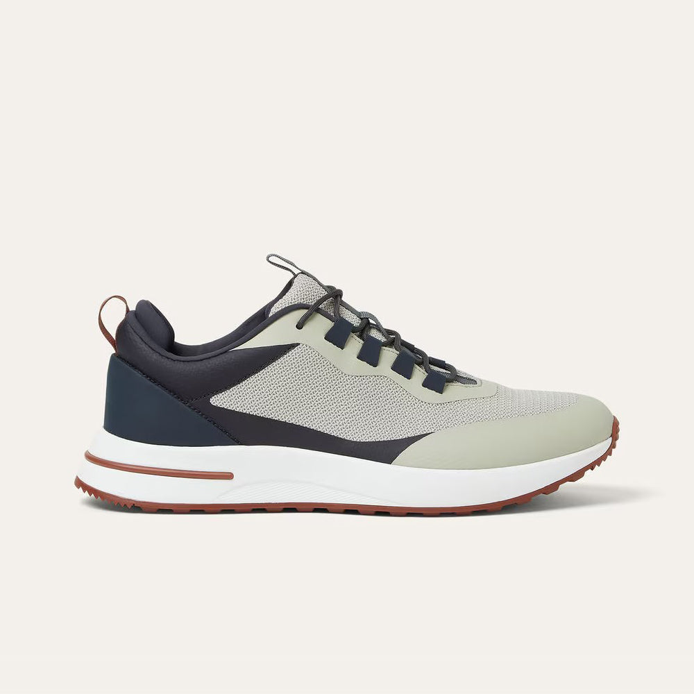 Loro Piana Week End Walk Men's Spring Summer Colour Block Mesh Patchwork Cowhide Low Top Lace Up Casual Shoes #76892