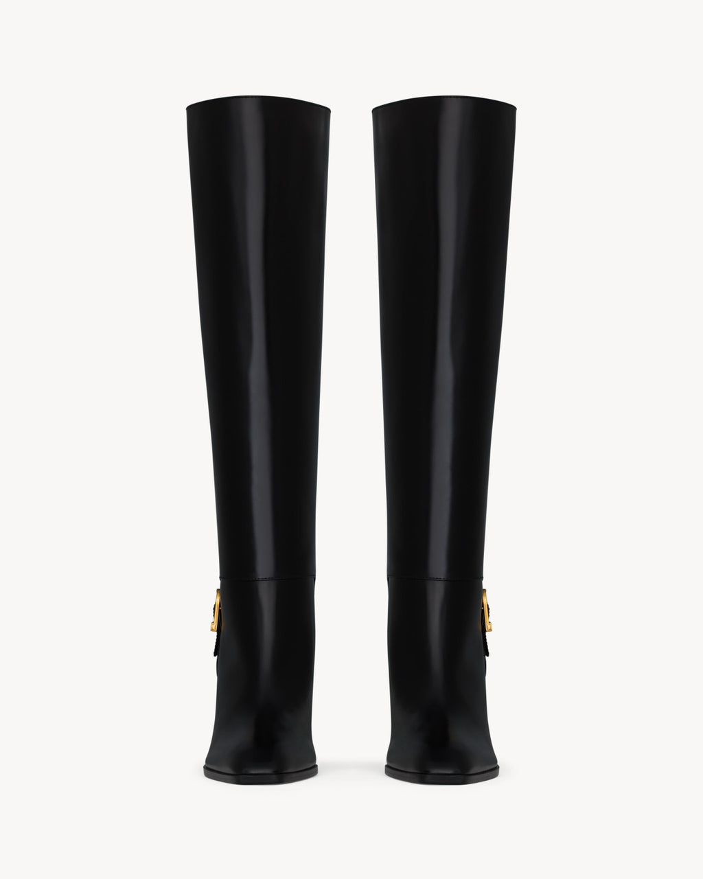 Saint Laurent Women's JULIA Boots In Smooth Leather In Black #329674