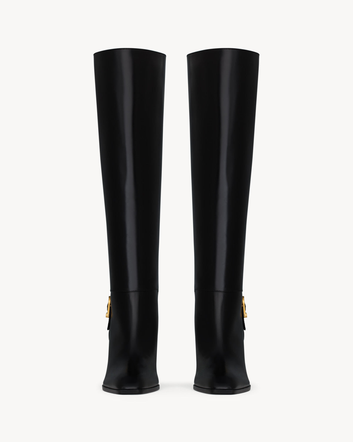Saint Laurent Women's JULIA Boots In Smooth Leather In Black #329674