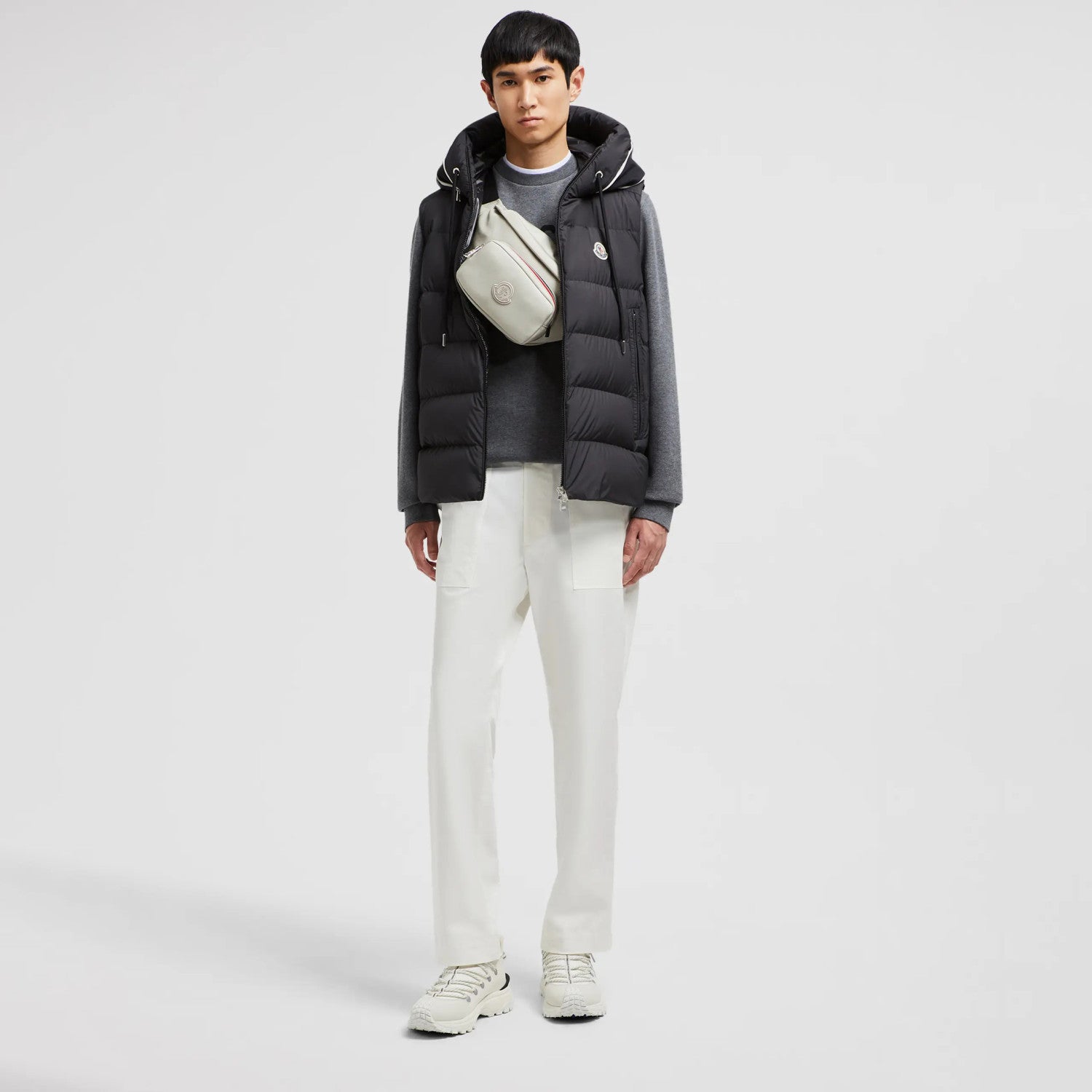 Moncler Cardamine Men'S Hooded Down Waistcoat Autumn And Winter Fashion Comfortable Simple Warm Logo Zip Jacket Vest #81158