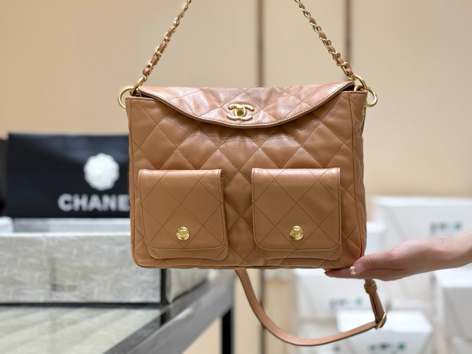 Chanel Hobo Vintage Bag Retro And Stylish Highly Practical Can Be Carried By Hand Under The Arm Or Worn Crossbody Bag Bags #197475