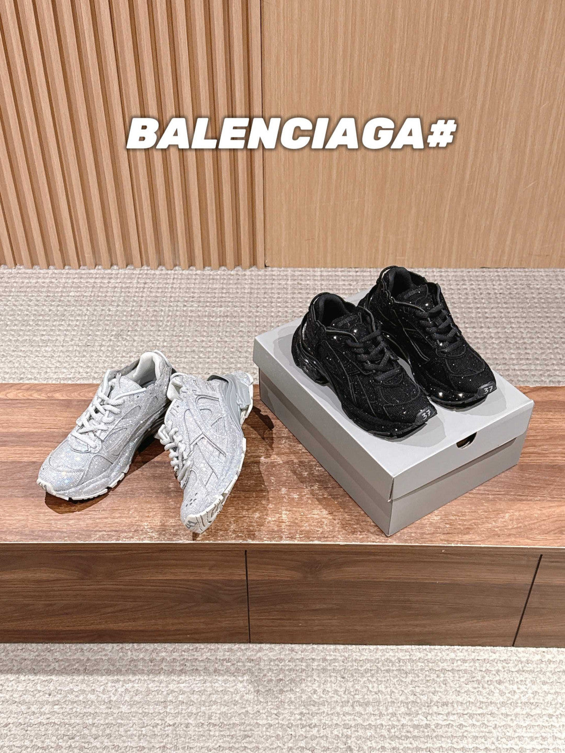 Balenciaga  Runner Sneaker With Rhinestones #333852