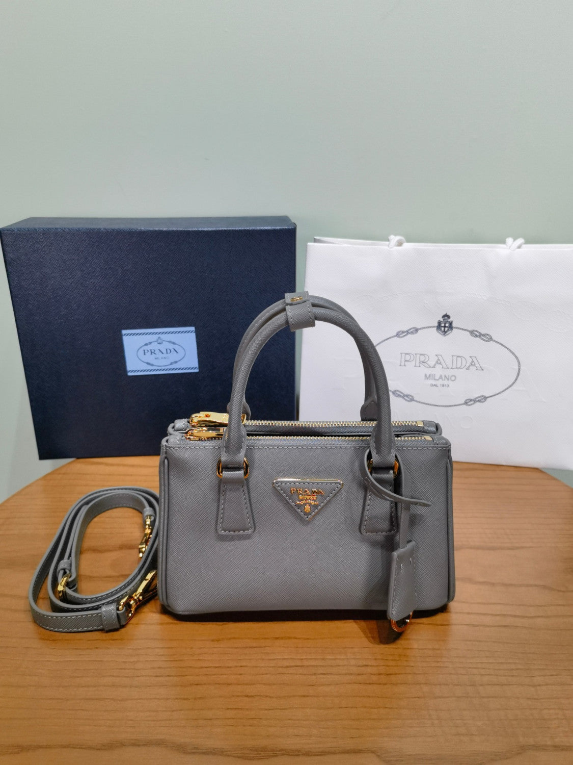 Prada Caramel Prada Galleria Mini Saffiano Leather Bag #333995