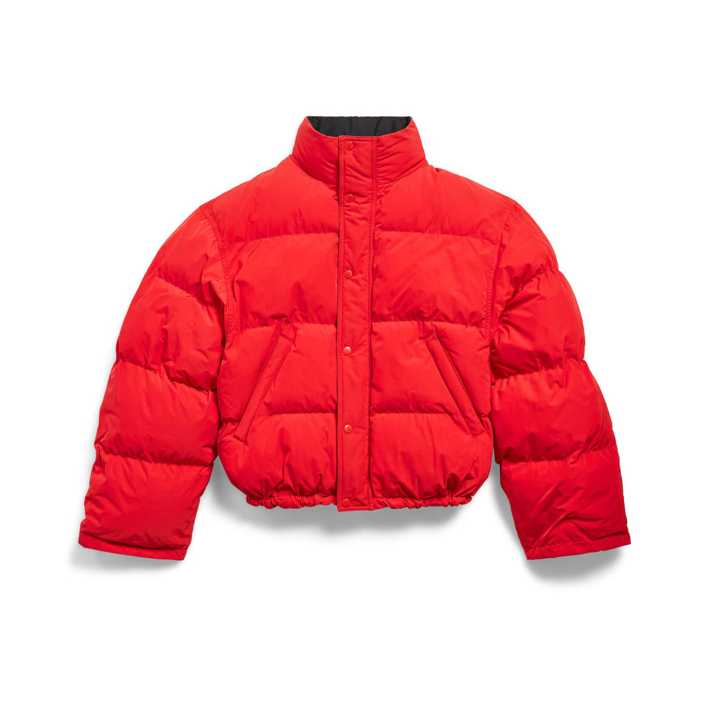 Balenciaga Men's And Women's Winter Retro Solid Color Reversible Loose Short Down Jacket Coat Ngvp #9731
