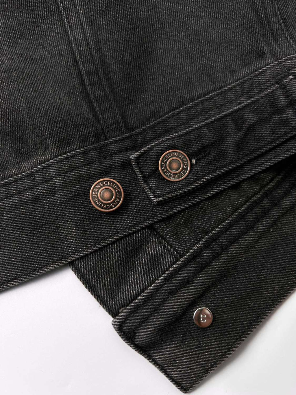 Celine Men's Spring/Autumn Solid Color Hooded Single-Breasted Long-Sleeved Denim Jacket #77716