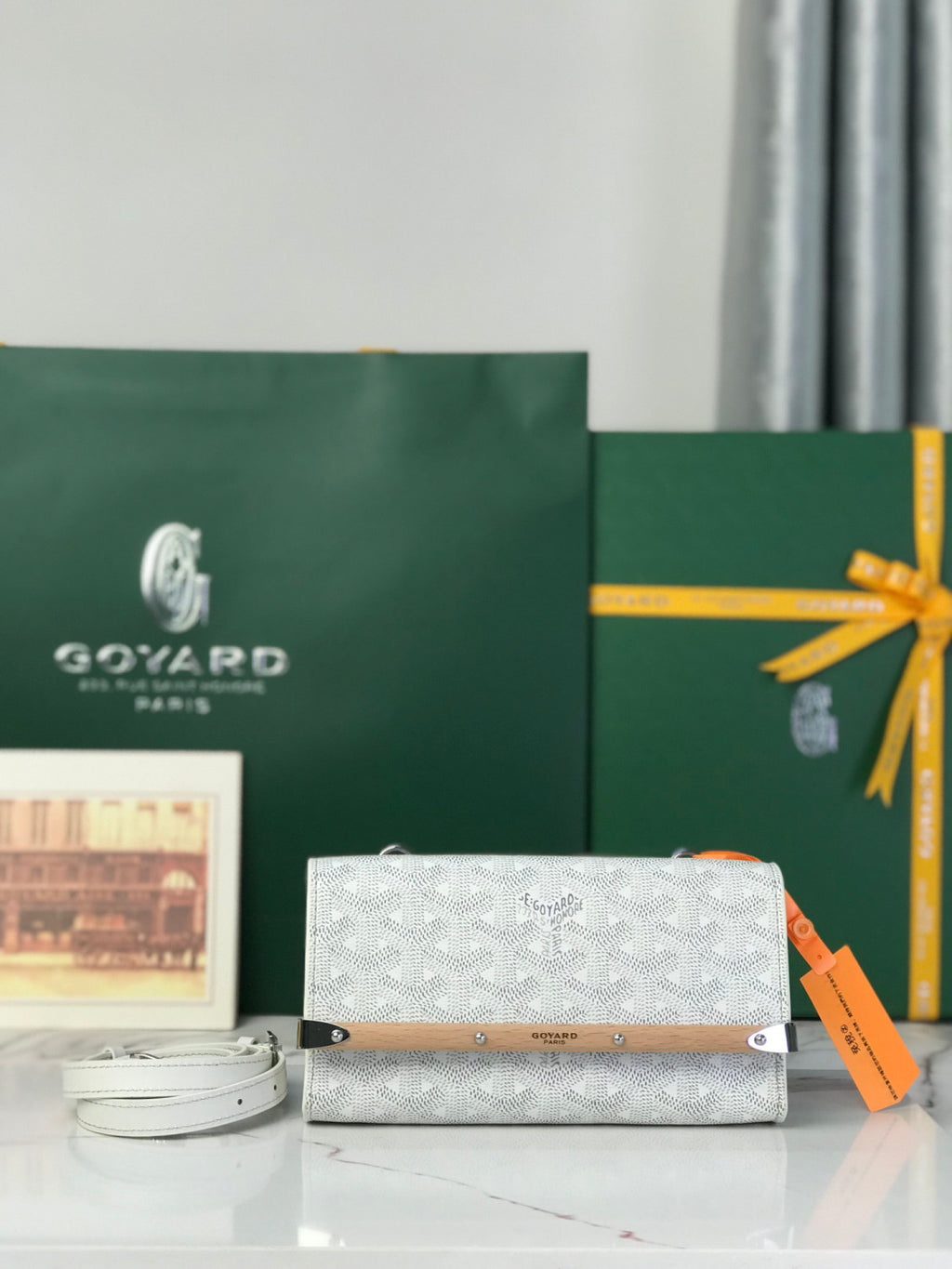 Goyard Monte-carl Mini Clutch Wooden Strap Iconic Luggage Crossbody Shoulder And Tote Bag Bags #196795