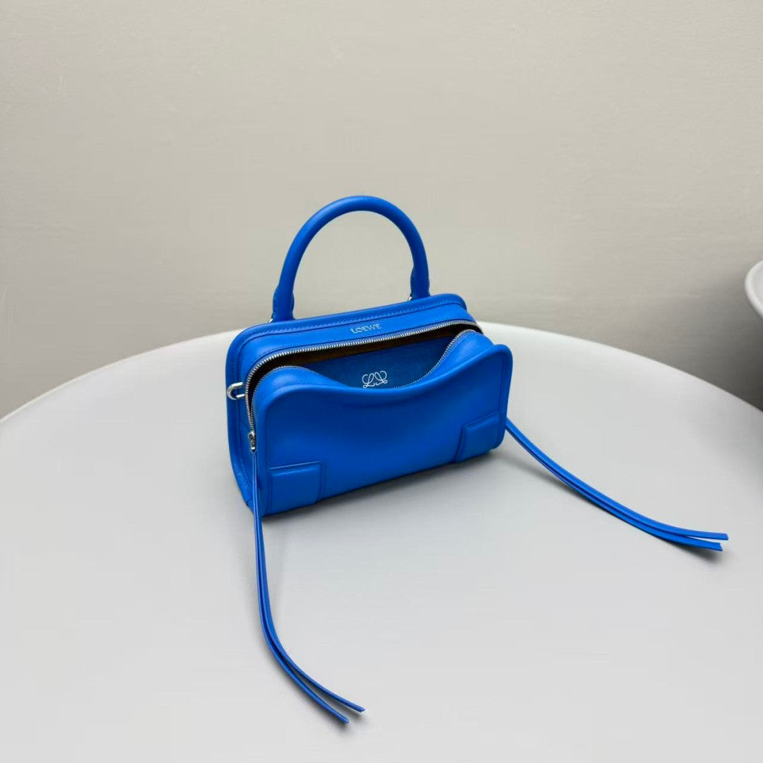 Loewe Mini Amazona 180 Handbag Shoulder Bag Crossbody Bags Minimalist Two-tone Suede Handbag Mini Square Bag A039AS4X12 #82973A