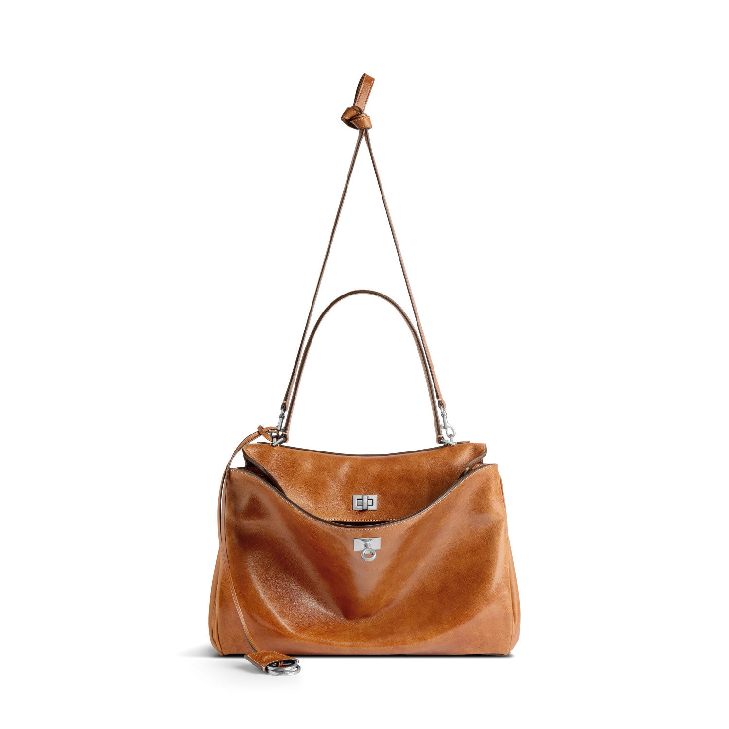 Balenciaga Rodeo Medium Handbag Tan Clutch Crossbody Large Bag Spring Summer Women's Fashion Luxury Leather Bags 7897722ABP72753 #81251